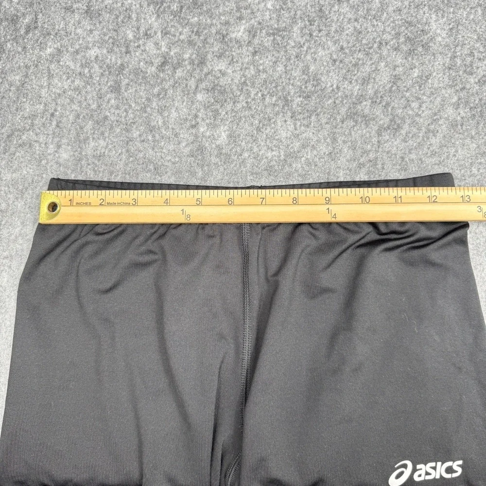 Asics Black Womens Performance Compression Large 4 Inch Spandex Court Shorts